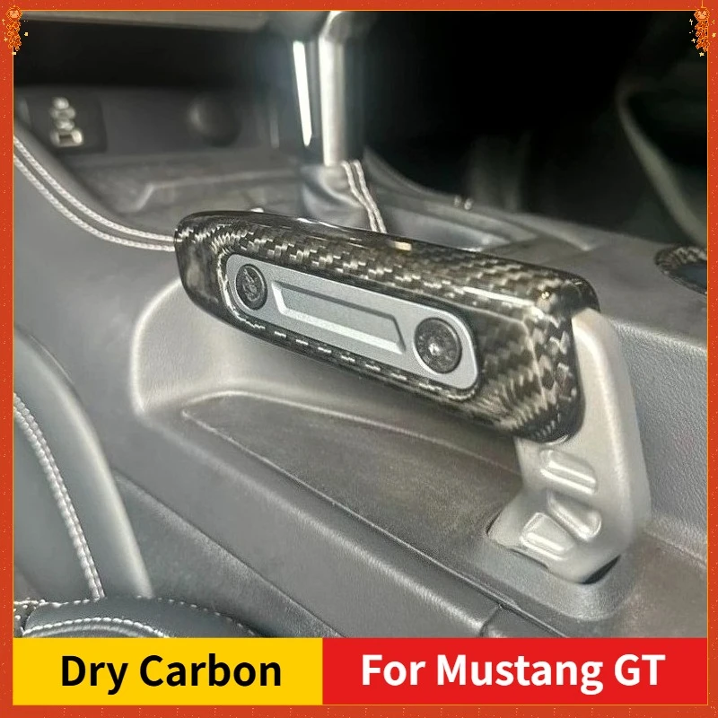 

Для Ford Mustang GT: Декоративная накладка на ручник из настоящего сухого карбона, 2024-2025 гг., аксессуары для модификации интерьера