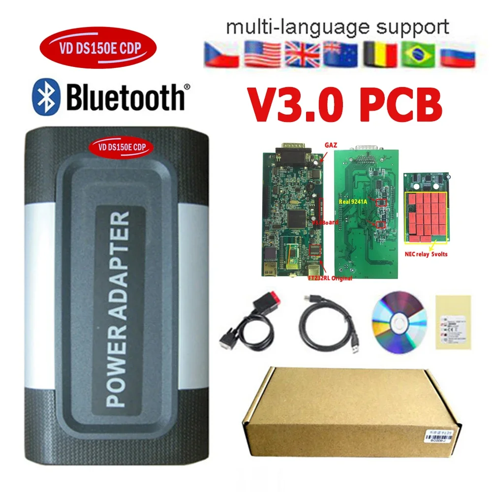 2026 Best VD DS150E CDP Bluetooth 2021.11 Keygen VdIJk Autocoms Pro TNESF DELPHIS ORPDC Car Truck Obd2 Scanner Diagnostic Tools image 3