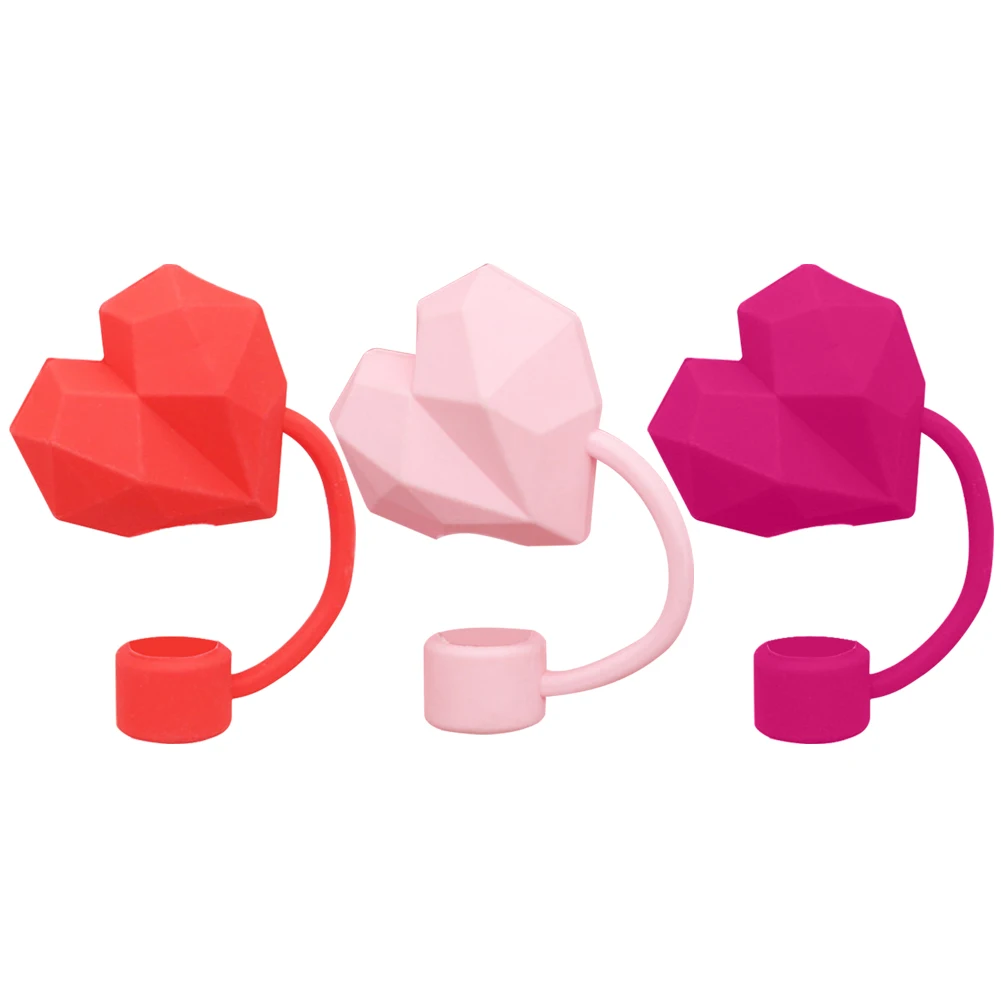 

PVC Heart Diamond Straw Covers 10mm Cute Diamond Straw Caps Reusable Diamond Straw Toppers for Stanley 30&40 Oz Tumbler