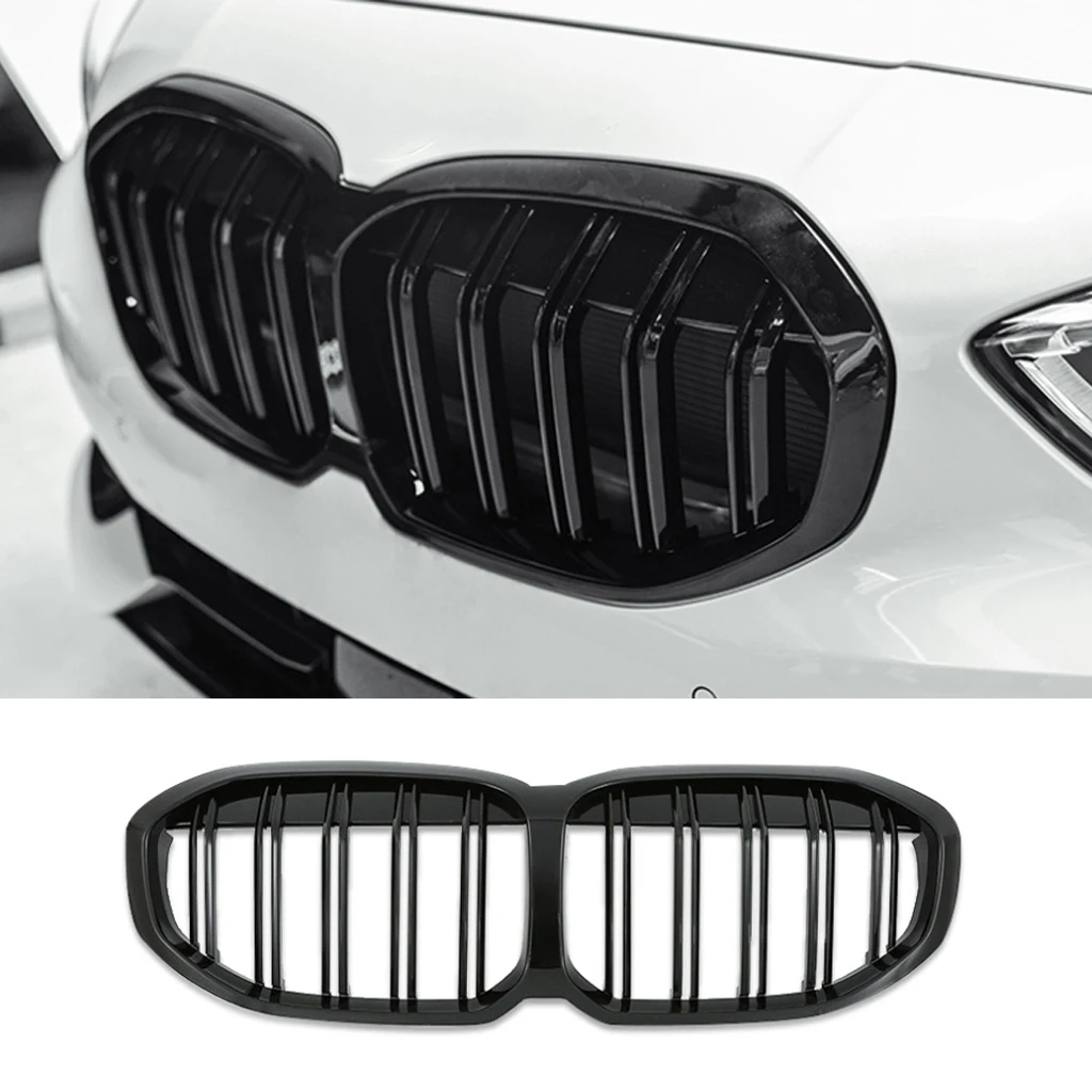 

Car Tuning Front Kidney Grills Grille for BMW 1 Series F40 118i 120i 128ti 130i M135i xDrive 2019-2023 Black Gloss