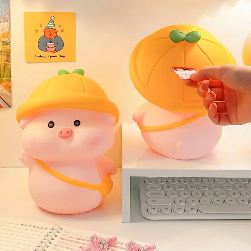 Cute Piggy Bank Only Deposit No Withdrawal Fun Saving Box for Kids Creative Small Gift Idea Little Girls Boys Birthday Present