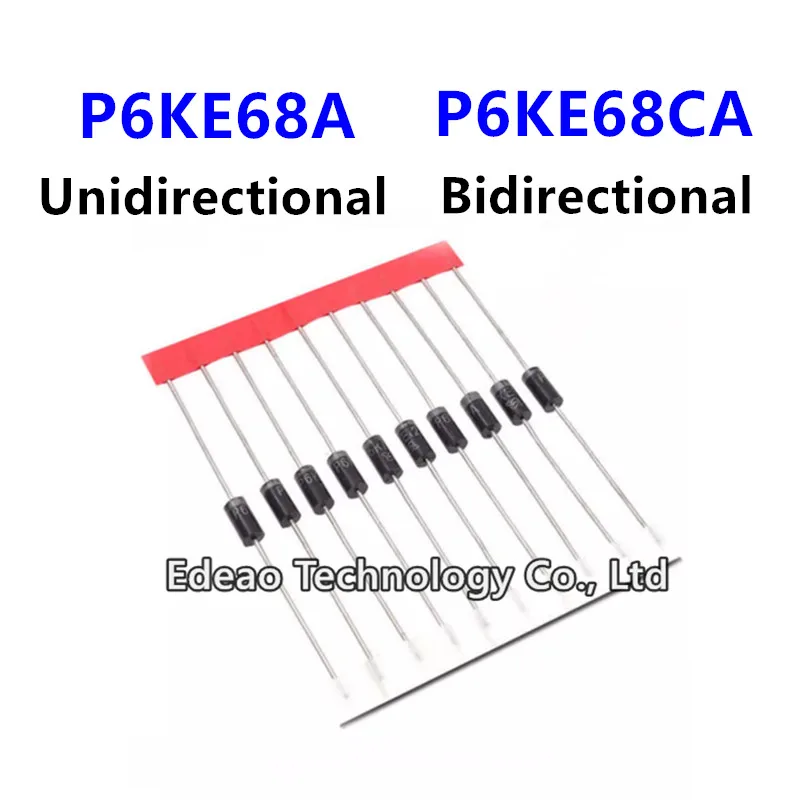 20pcs/lot TVS Diode P6KE68A P6KE68CA DO-15(DO-204AC)