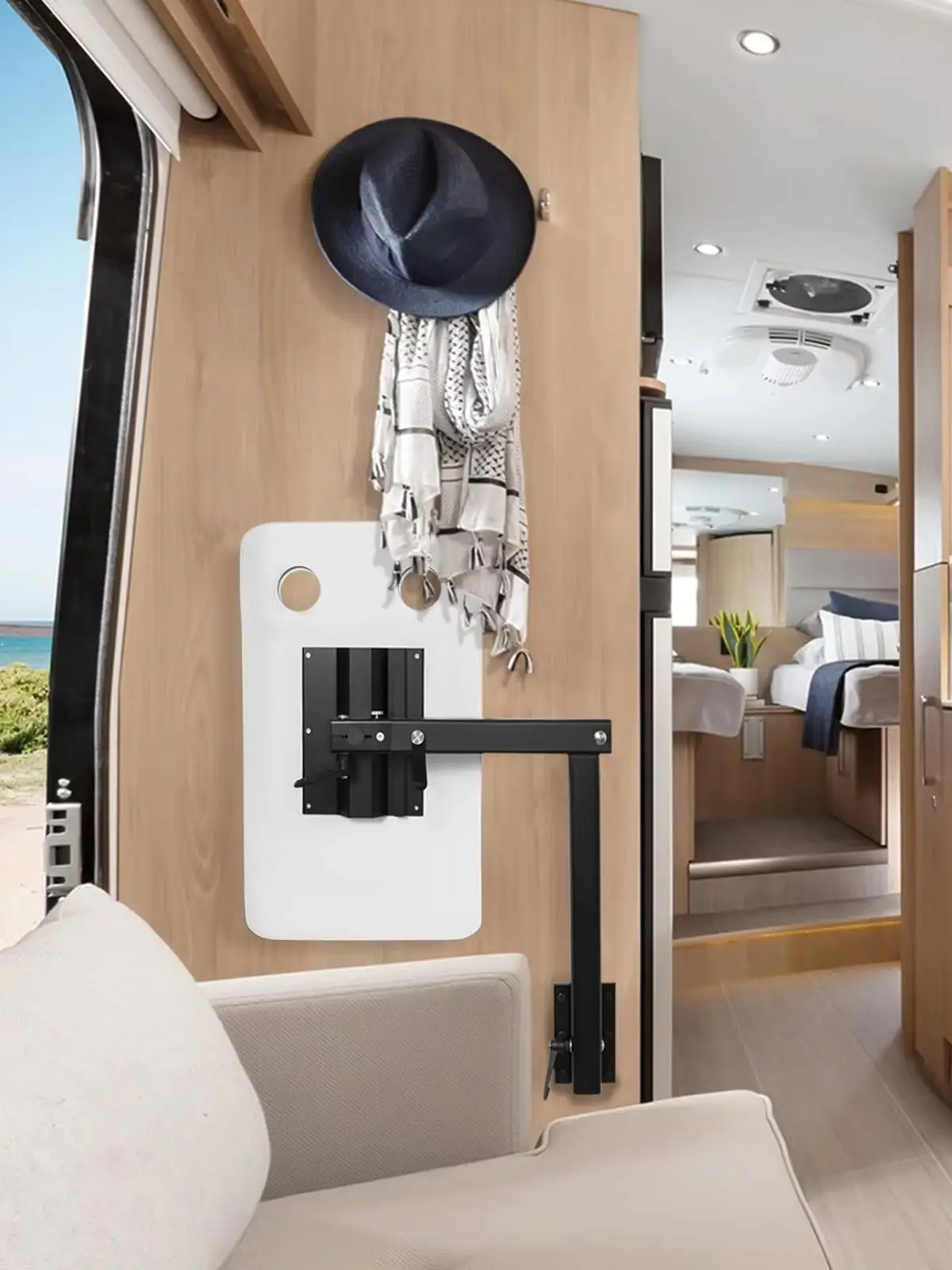 Verbeterde klaptafelpoten voor campers, 360° °   Draaibaar en afneembaar, hoogwaardig aluminium, geschikt voor campers en campers, snelle verzending - afbeelding 2