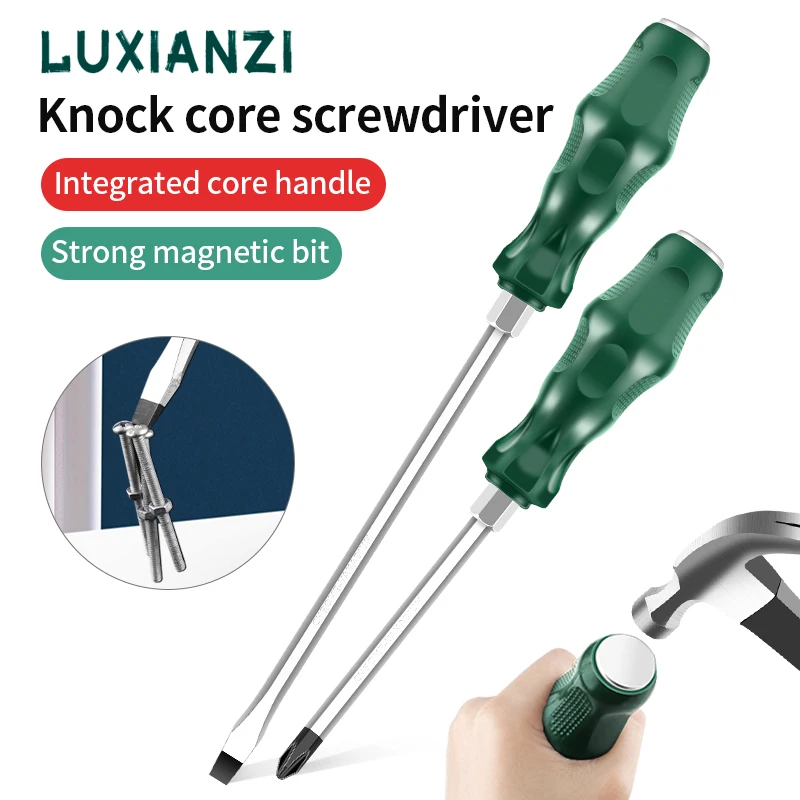 

LUXIANZI Slotted Phillips Screwdriver Set S2 Alloy Steel Strong Magnetic Extended Long Rod Long Handle Screwdrivers Hand Tools