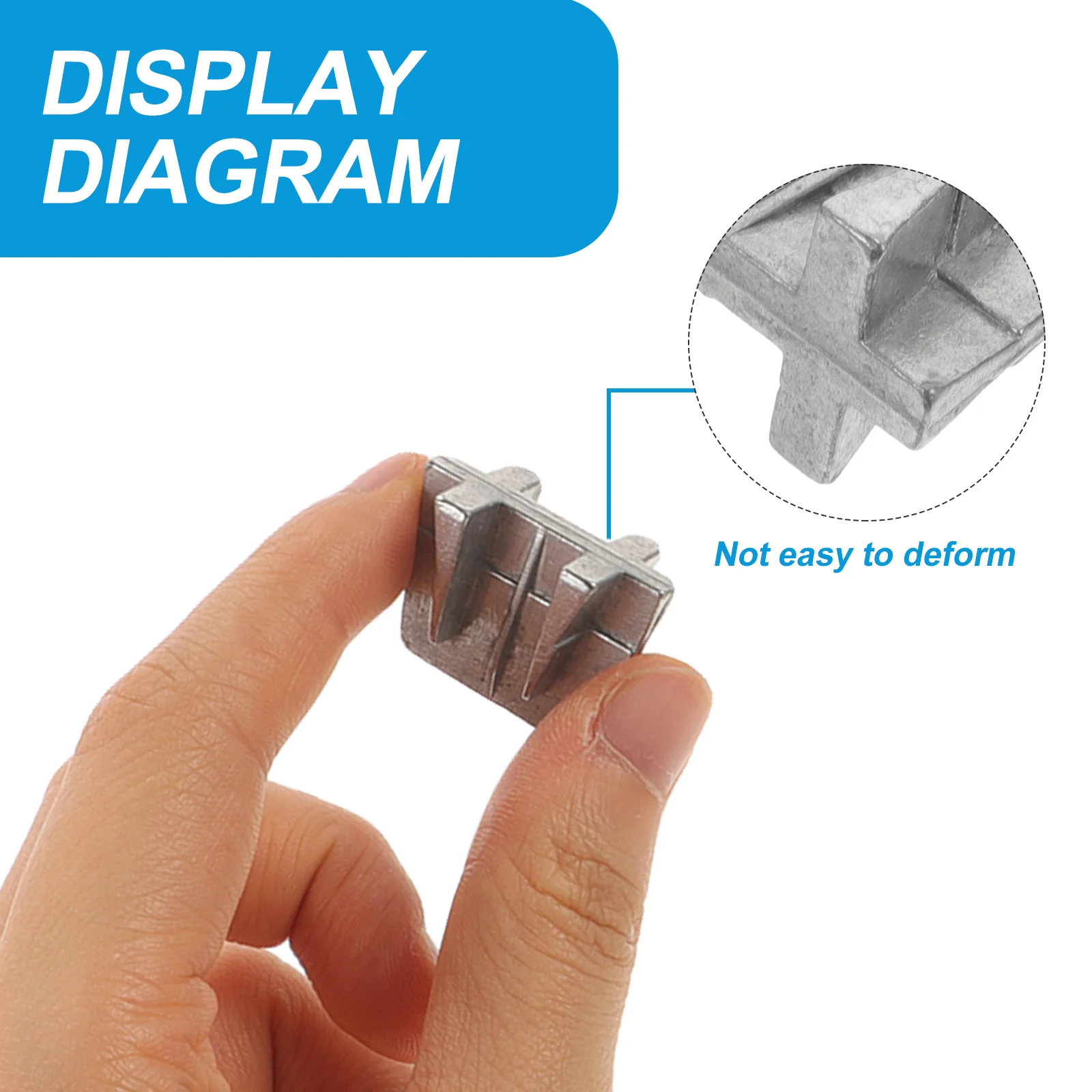 

5Pcs Aluminum Hammer Wedge Reinforcing Replacement Axe Handle Repair Durable Metal Installation Axe Accessory
