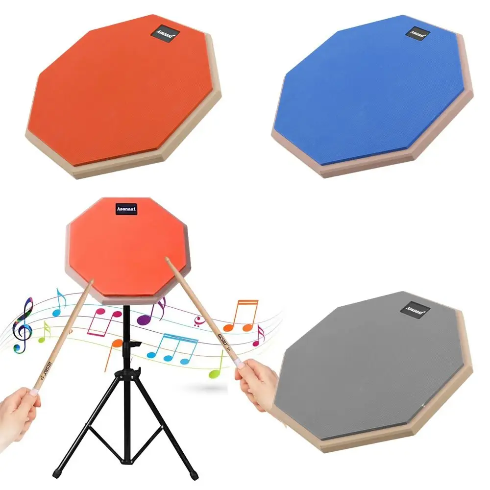 8 Inch Snare Drum Practice Pad Double Sided Silent Practice Training Drums Pads Beginner Music Lover Drum Pad