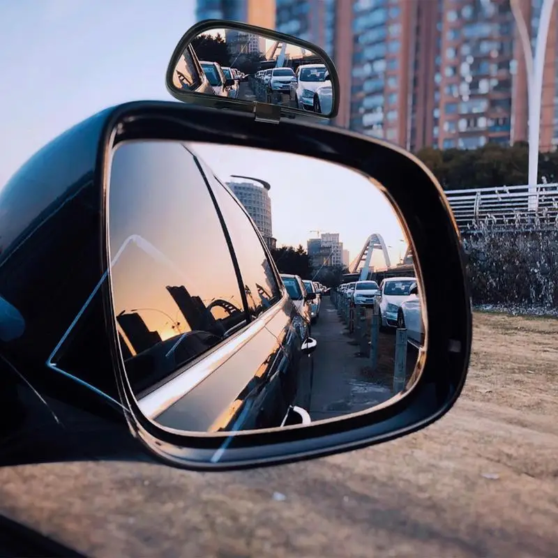 Wide Angle Side View Looking-Glass Adjustable Reflective External Car Side Looking-Glass Enlarge Trucks Auxiliary Looking-glass