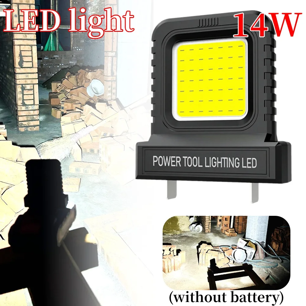 14W LED Camping Lantern Mini Pocket Work Light Inspection For 21V Battery Power Tool Accessory Lithium Battery Work Lamp Lights
