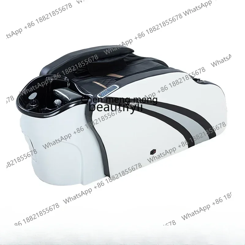 X Electric Massage Shampoo Bed Barber Shop Head Therapy Facial Bed Automatic Flushing Bed