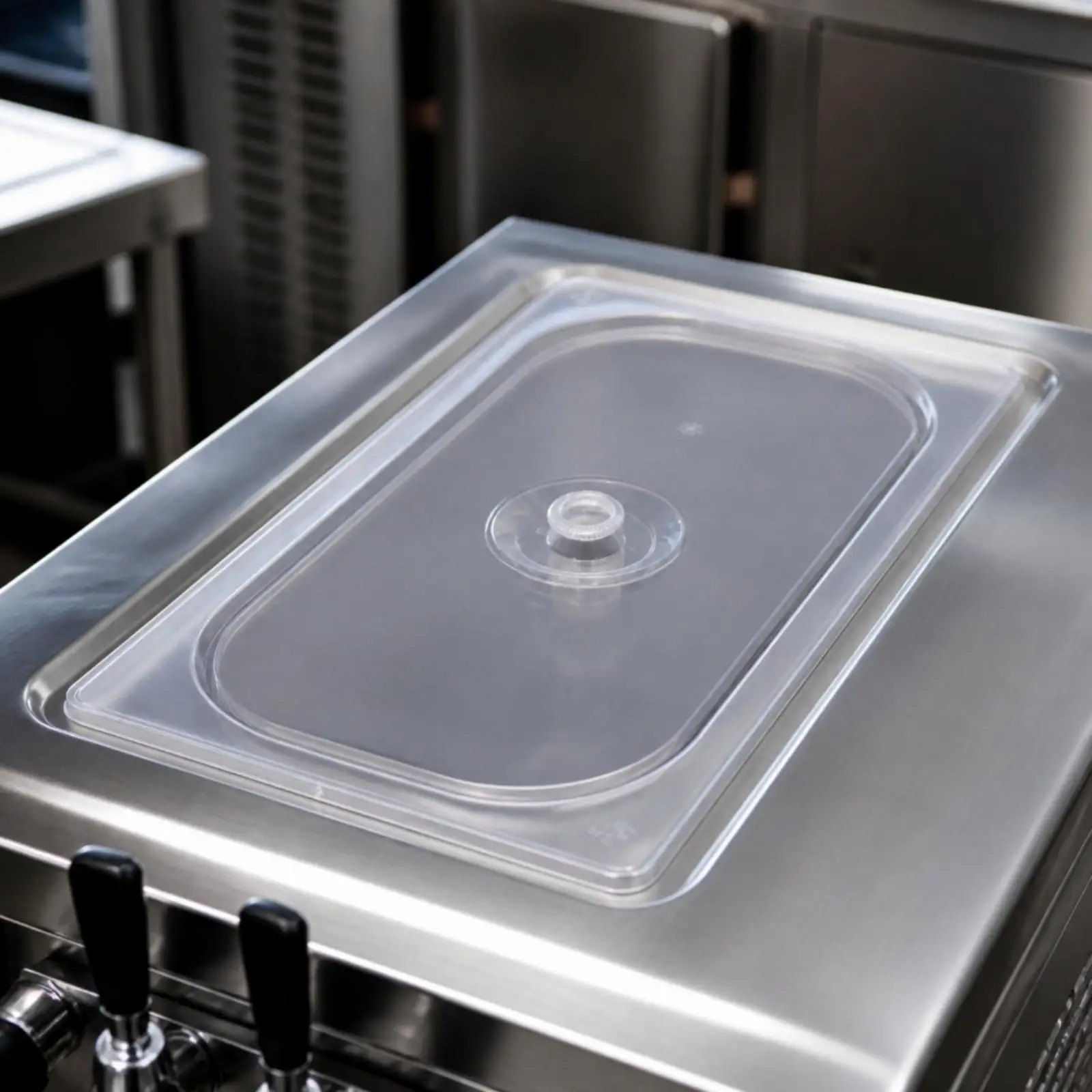 Commercial Soft-Serve Machine Guard Cover Transparent Soft-Serve Ice Soft-Serve Equipment Dust Cover Dustproof for Food Service