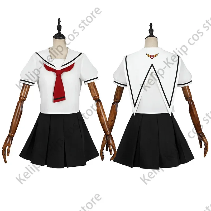 Anime Magic Card Captor Cardcaptor Kinomoto Sakura Cosplay Costume Wig Summer JK School Uniform Shirt Woman Lovely Campus Suit