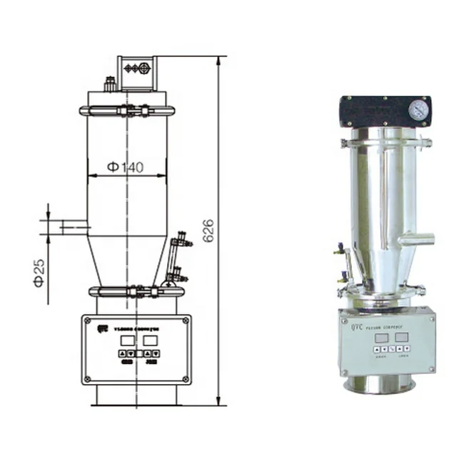 QVC-1 Powder and granule feeding machine pneumatic vacuum conveyor feeder