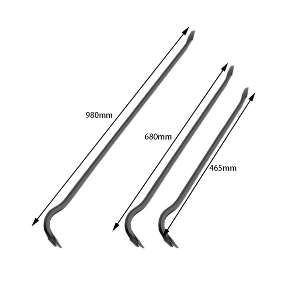 Palanca de desmontaje de alta resistencia de 47/68/98 cm, extractor de clavos para carpintería, palanca de apertura, herramientas de reparación automotriz, herramientas manuales de desmontaje para construcción