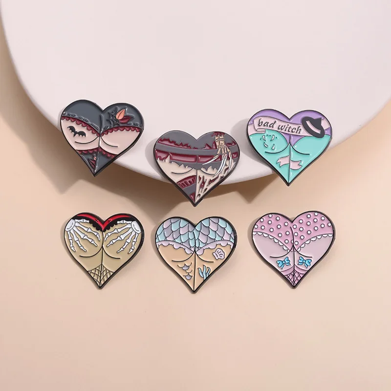 heart hero amine Enamel Pin Funny Brooch Cartoons Badge for Bags Jeans Hoodies Denim Lapel Pin Jewelry Kids Best Gift