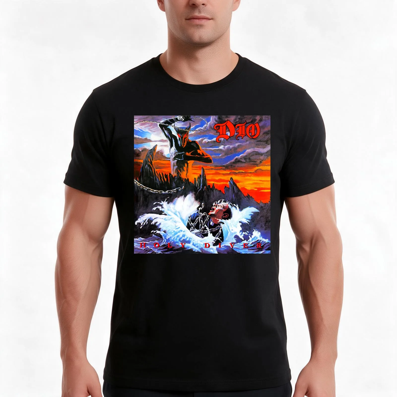 new dio T-Shirt, Summer Casual Cotton Tee, Oversized Streetwear Tops, Vintage Graphic Print, Loose Fit Short Sleeve, 100% Cotton