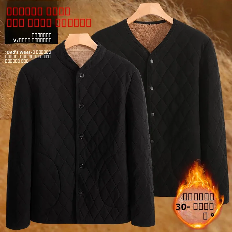 الرجال Thiened Fce اصطف القطن Jaet شتاء دافئ مقاوم للماء الباردة والدليل على معطف طويل خاص واسع صالح ملابس الترفيه غير رسمية