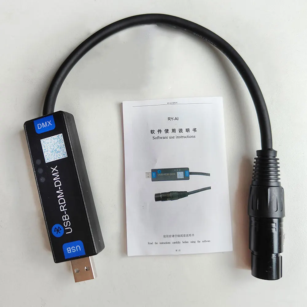 USB RDM DMX Controller for Stage Lighting Console LED Par Lights Moving Head Android APP Control  DMX512 Programmable