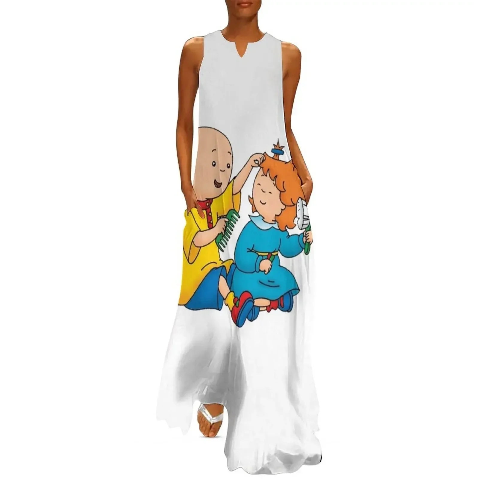 

caillou, caillou and dog Long Dress clothes Long veiled dresses chic and elegant woman dress Dress