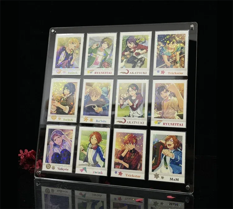 

PTCG Pokemon Yu-Gi-Oh Anime Character Collection Card Display Stand Polaroid Picture Frame Thickened Acrylic Card Brick No Card