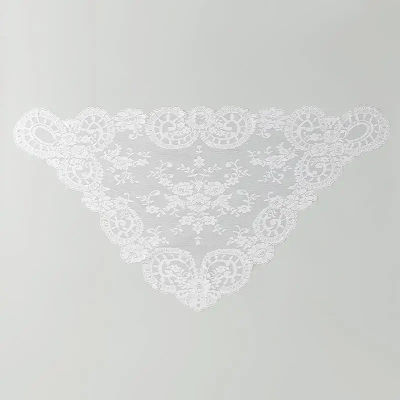 Traditional Spanish Mantilla Lace Headcovering - close-up view