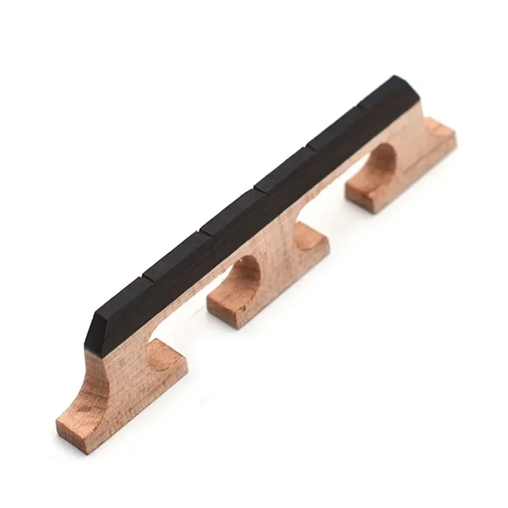 Maple Ebony 3 Footed Banjo Bridge For 4 5 6 String Banjos Parts Replacement Popular 3-legged Model String Musical Instruments