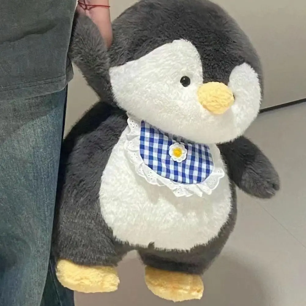 Juguete de pingüino bonito de peluche Kawaii, muñeco de peluche suave de 40CM, regalo para niños, muñeco de peluche esponjoso