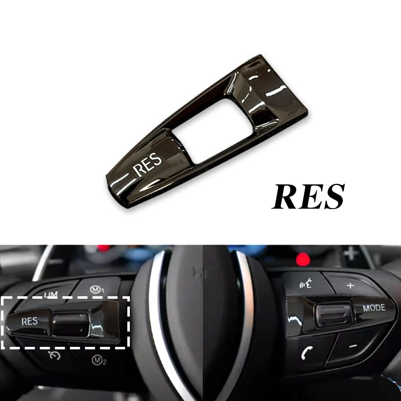 Auto Lenkrad RES MODUS Taste Abdeckung Für BMW F10 F11 F30 F31 F34 F01 F02 F07 F06 F12 F25 F26 F15 F16 M2 M3 M4 M5 X5M X6M