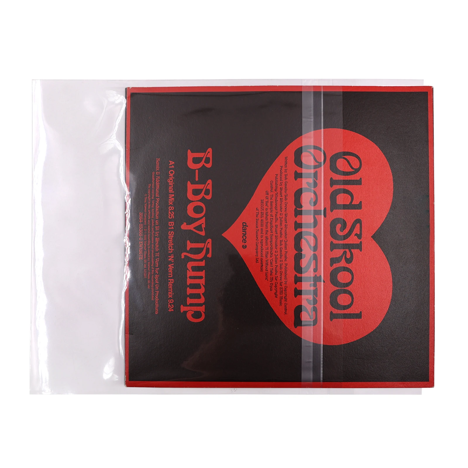 25/50PCS  10inch Clear Resealable Outer Sleeves 4 Mil Plastic Vinyl Record Sleeves for 10\'\' Record Cover Vinyl Protect Outer Bag