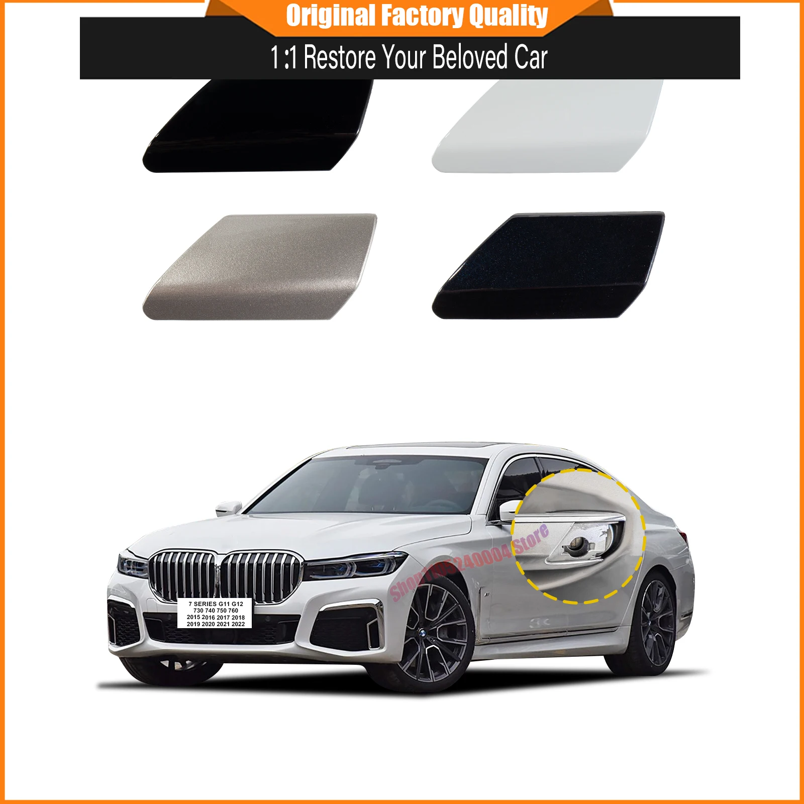 Door Handle Cover Cap FOR BMW 7 Series G11 G12 730 740 750 760 2015-2022 51217489341 51217474681 Door Handle Key Cap