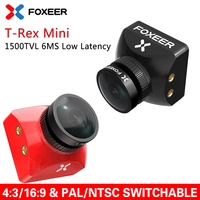 Foxeer T-Rex Mini 1500TVL 6ms Low Latency CMOS 2MP 4:3/16:9 PAL/NTSC Switchable Super WDR FPV Camera for FPV Racing Drones