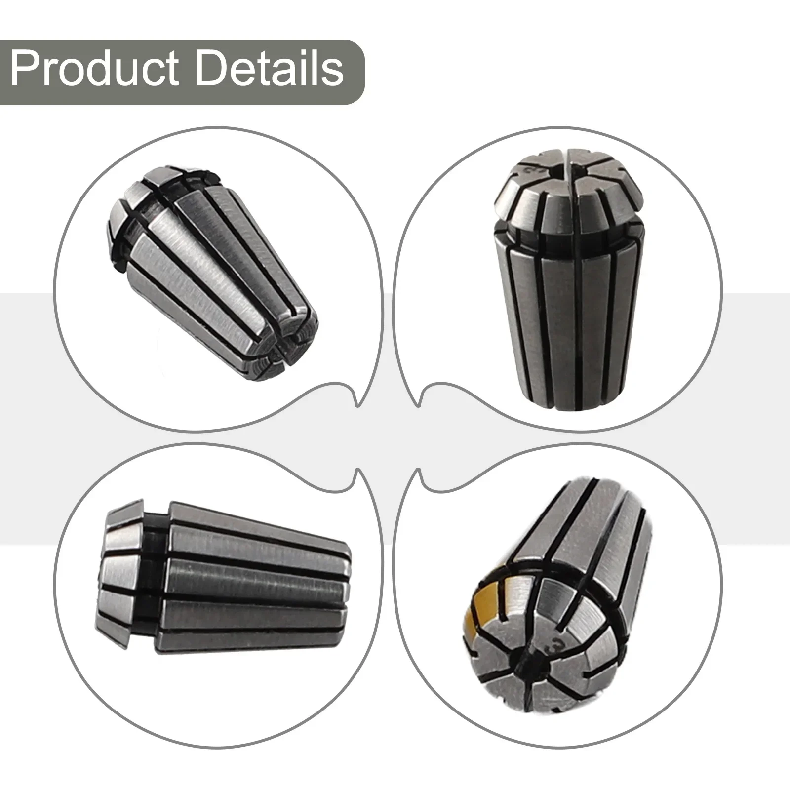 Pince à ressort en acier au carbone pour machine à graver, outil de tour, ER11, diamètre de 11.5mm, 18mm, recommandé, accessoires, 1 pièce