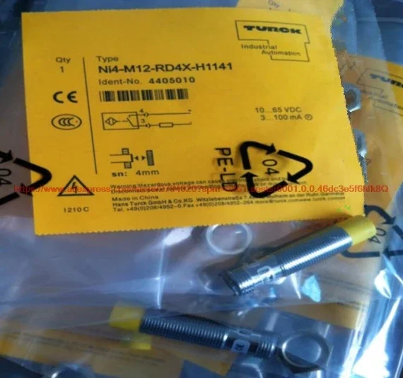100% NEW Ni4-M12-RD4X-H1141 proximity switch connector 2-wire normally closed sensor