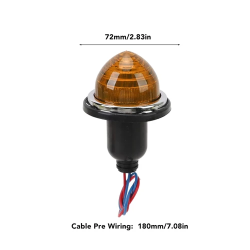 Imagen 2 del producto Luz de freno trasero delantero de coche, luz de señal de giro para Mini Morris Minor clásico/para Land Rover Lucas L594 1958-1986