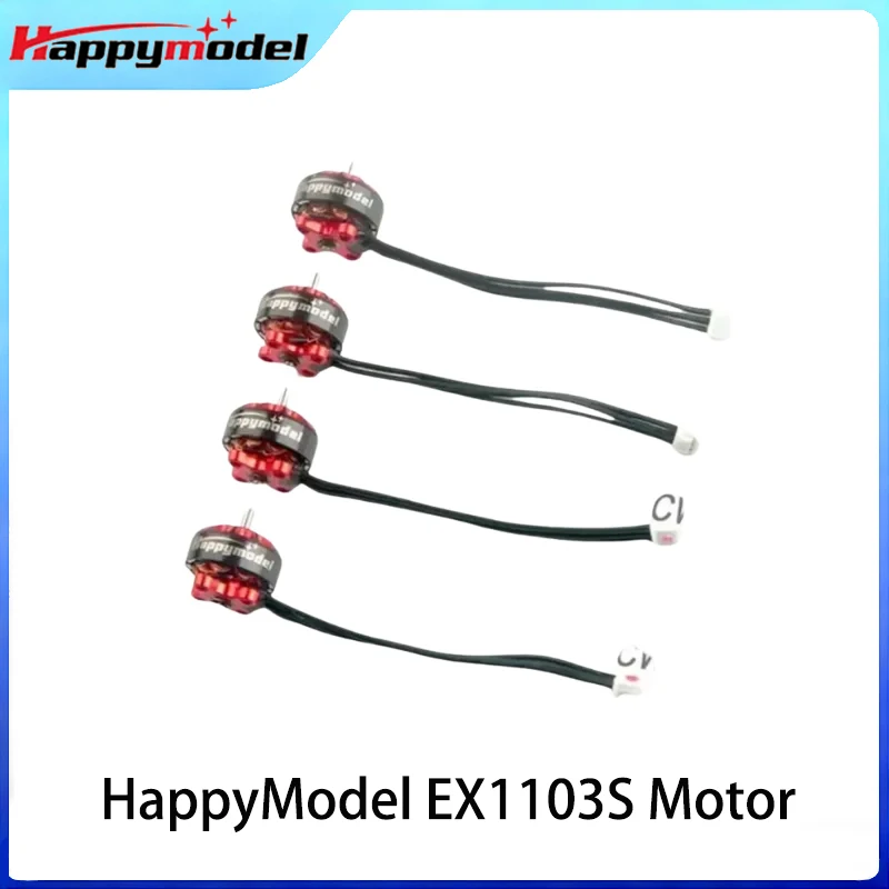 

4 шт. обновленный комплект бесщеточных двигателей Happymodel EX1103S для радиоуправляемого дрона FPV зубочистка Mobula7 2-3S 7000KV 8000KV вариант