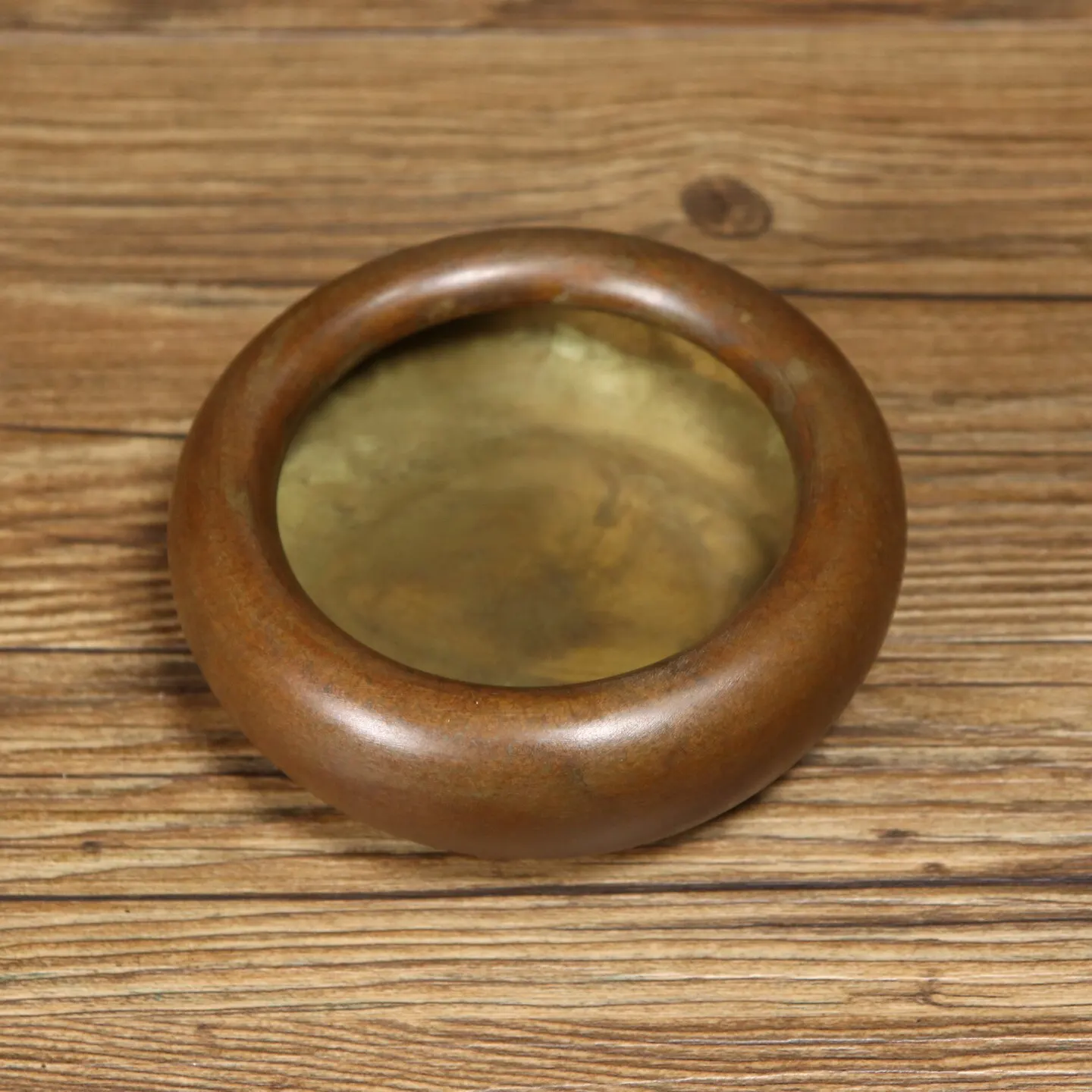 Antique Vintage Brass Bowl Incense Burner Handicraft Beautiful Shape Smooth Patina Home Desktop Decor Collection Craft