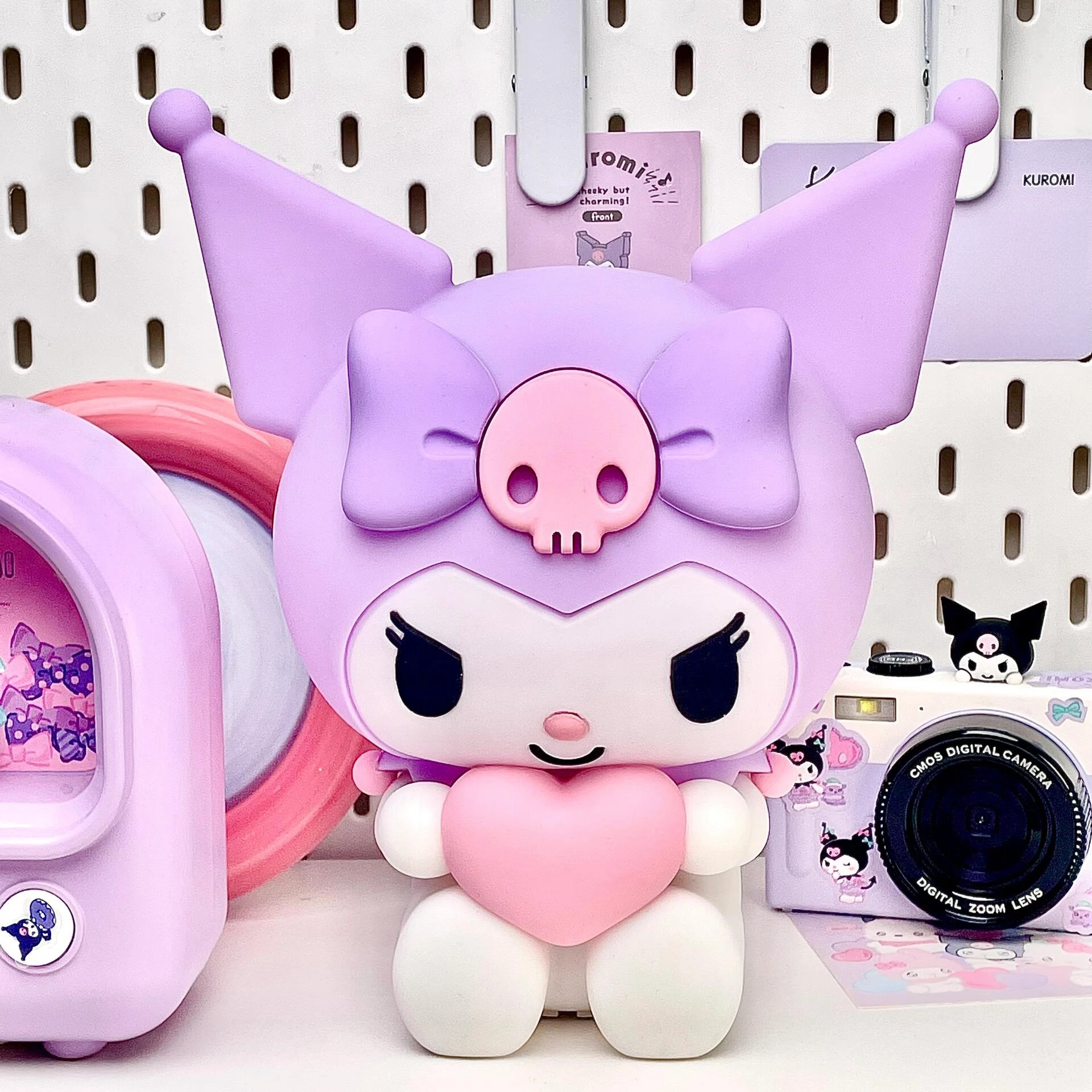 

Sanrio New Kuromi Night Light Melody Ornament Silicone Pat Light Children's Bedroom with Sleep Light Gifts The Best Birthdaygift