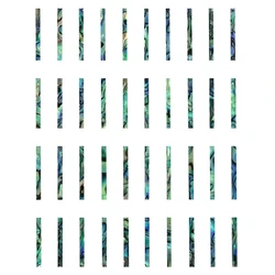 40x Abalone 23x2x1.5mm Binding Inlay Guitar Luthier Craft