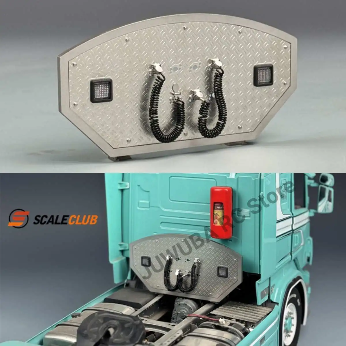 Scaleclub 1/14 RC Truck Decorative Parts Gas Pipe Rack European Style For 1/14 Tamiya Tipper Scania 770S Volvo Actros Arocs MAN