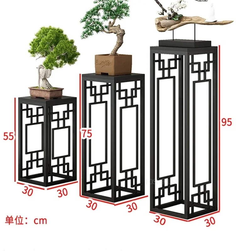 Estante de flores para sala de estar, soportes de plantas de madera para interiores, estante de planta de flores de pie, estante de decoración