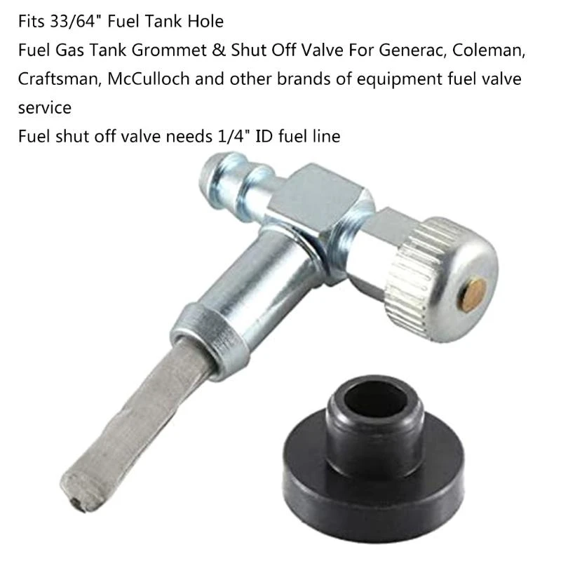 31BC خزان غاز الوقود grommet وإغلاق الصمام متوافق مع المولدات الحرفي كولمان جرينداك 33/64 "ثقب خزان الوقود جزء #3