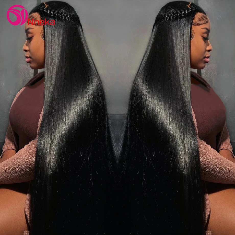 30 40 Inch Bone Straight Lace Front Wigs For Women Choice Brazilian Transparent 13x6 Hd Lace Frontal Wig Human Hair 250 Density