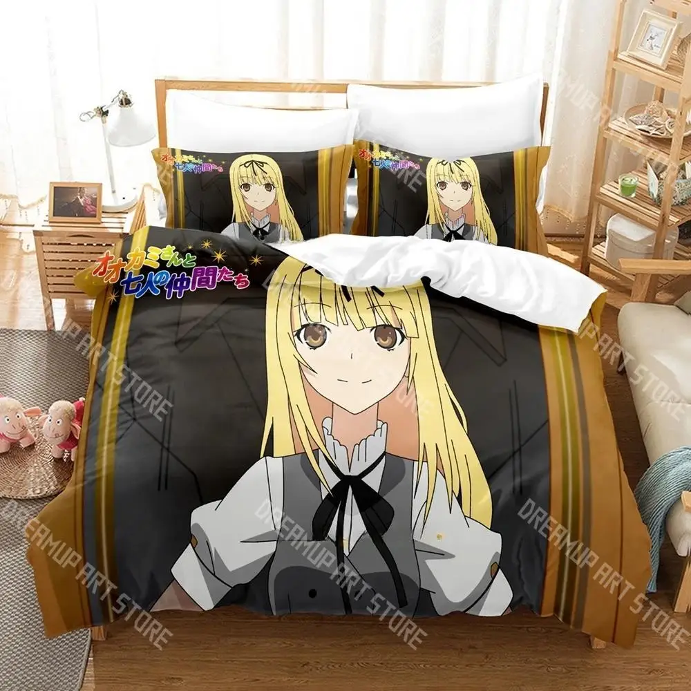 

Ookami-san To Shichinin No Nakama-tachi Bedding Set Single Twin Full Queen King Size Bed Set Adult Kid Bedroom Duvet cover Sets