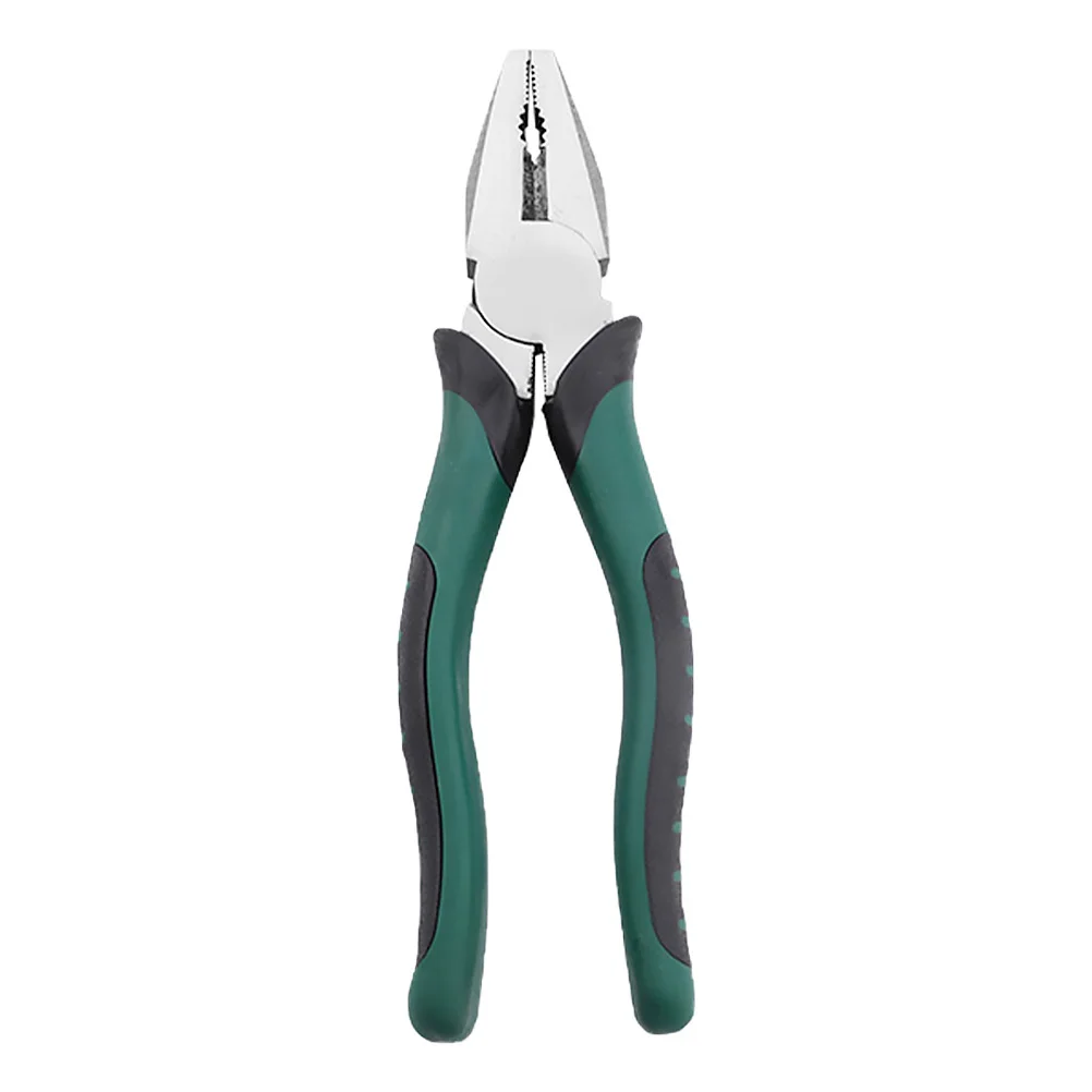 

1pc Steel Pliers Heavy-Duty Wire Cutter Precision Stripping Function Green Multi-Purpose Electrician Tool For Household