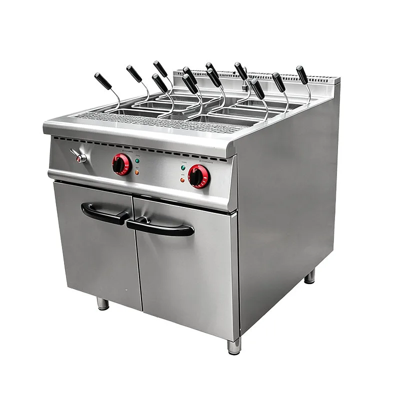 Dual-Jar Pasta Oven for Dumplings and Wet Noodles, Electric Cooker Cabinet-style Six-Head Cooker, Western Kitchen Equipment