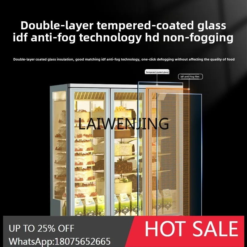 vertical cake refrigerated display cabinet commercial refrigerator fresh-keeping cabinet