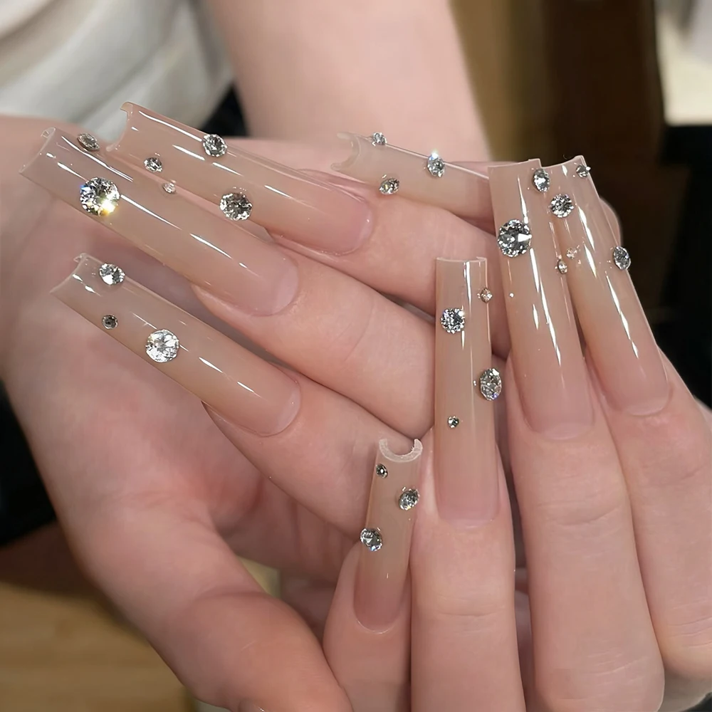 50/100Pcs 3D Mini Clear Nail Art Rhinestones 1.5/2/2.5/3/3.5/4mm Pointed Back Glass Diamond Nail Charms Boxed Manicure Drills JZ