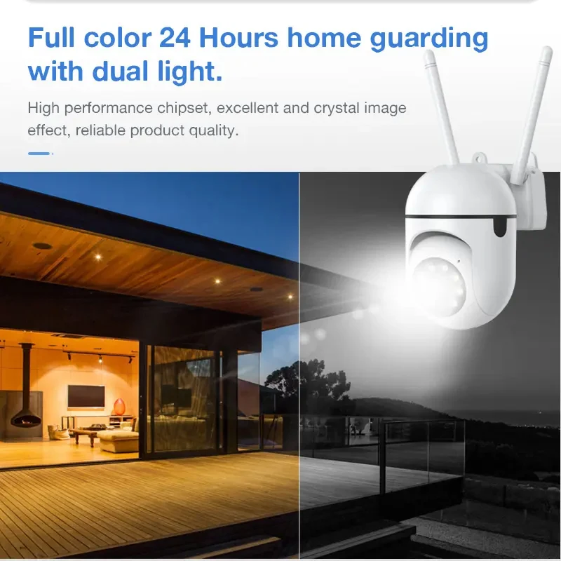 4K Wireless PTZ Camera HD 1080P Automatic Night Vision WiFi IP Camera Outdoor 3MP AI Auto Tracking CCTV Surveillance Camera