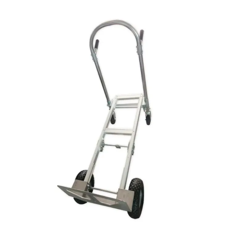 Industrial warehouse aluminum metal folding luggage mobile trolley