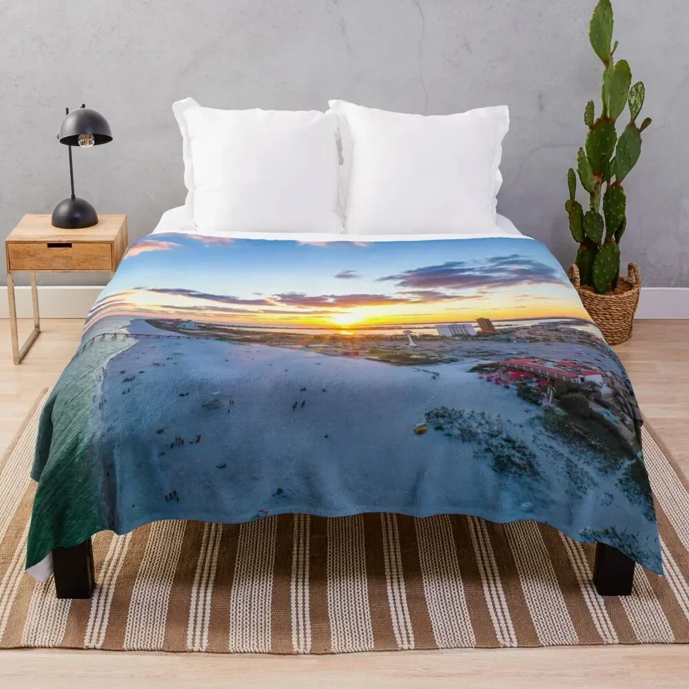 

Casino Beach Sunrise Throw Blanket Softest for sofa Stuffeds Sofa Throw Blankets