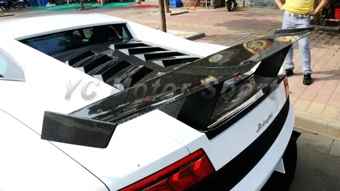 

Аксессуары для автомобилей: карбоновый спойлер GT в стиле ST для багажника, подходит для Gallardo LP550, LP560, LP570, LP570-4 (2003-2014 гг.)